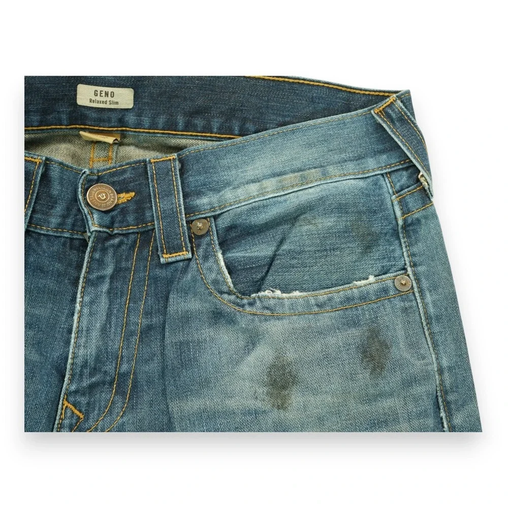 TRUE RELIGION‎ Geno Relaxed Slim Jeans Men's Size 33 M24J19NLQ3